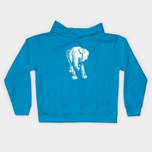 Elephant Sketch (Inverted) Kids Hoodie